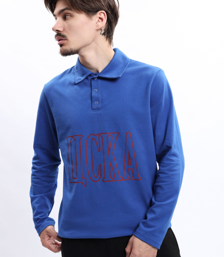 Поло унисекс с длинным рукавом ДНК ЦСКА