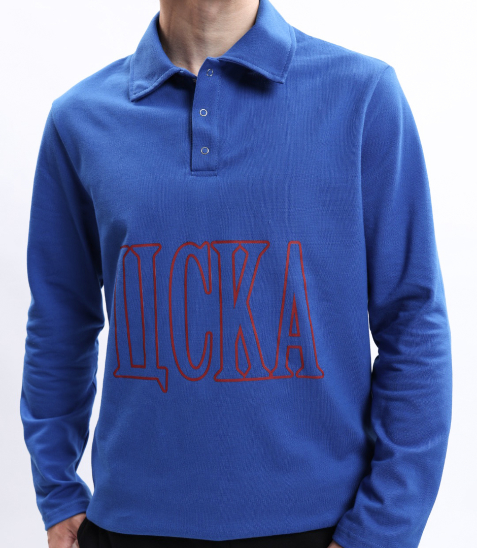 Поло унисекс с длинным рукавом ДНК ЦСКА