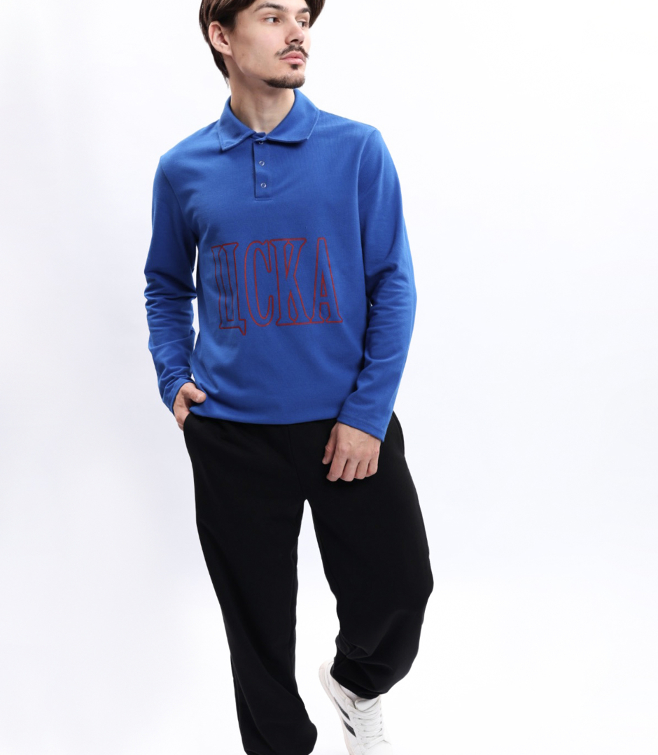 Поло унисекс с длинным рукавом ДНК ЦСКА