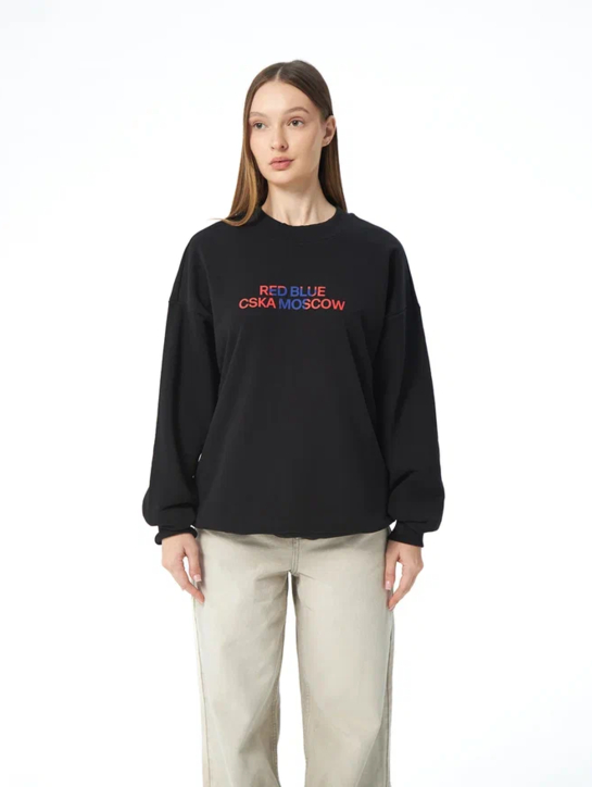 Свитшот унисекс КРАСНО-СИНИЙ