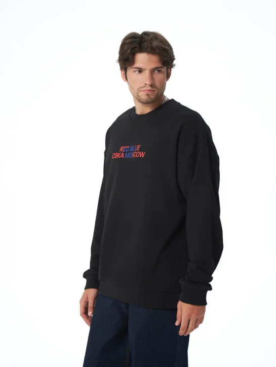 Свитшот унисекс КРАСНО-СИНИЙ