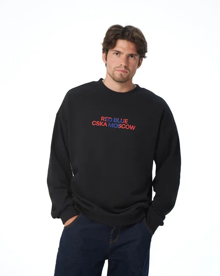 Свитшот унисекс КРАСНО-СИНИЙ