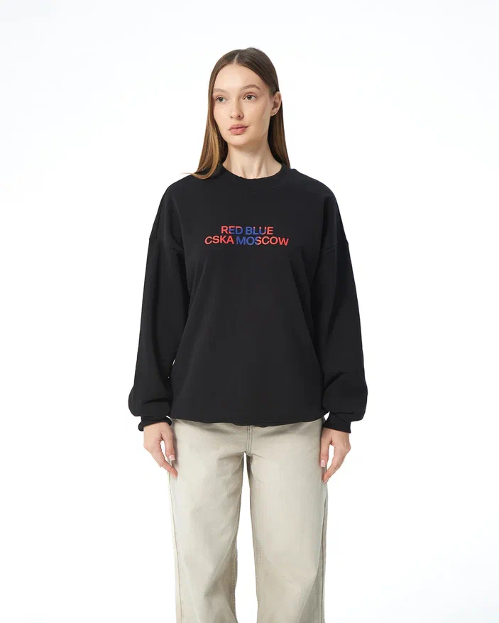 Свитшот унисекс КРАСНО-СИНИЙ