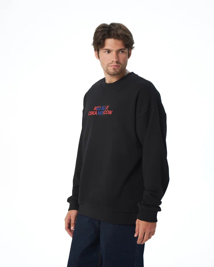 Свитшот унисекс КРАСНО-СИНИЙ