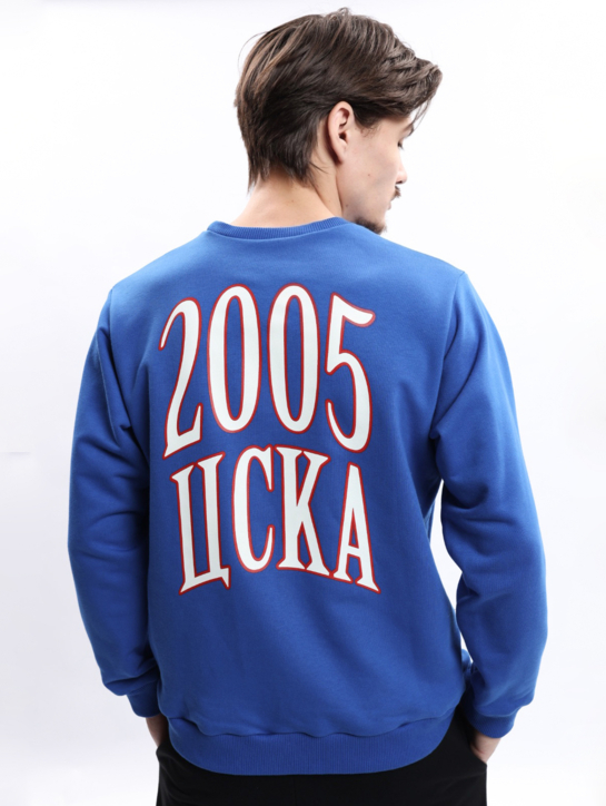 Свитшот унисекс DNK ЦСКА 2005 синий