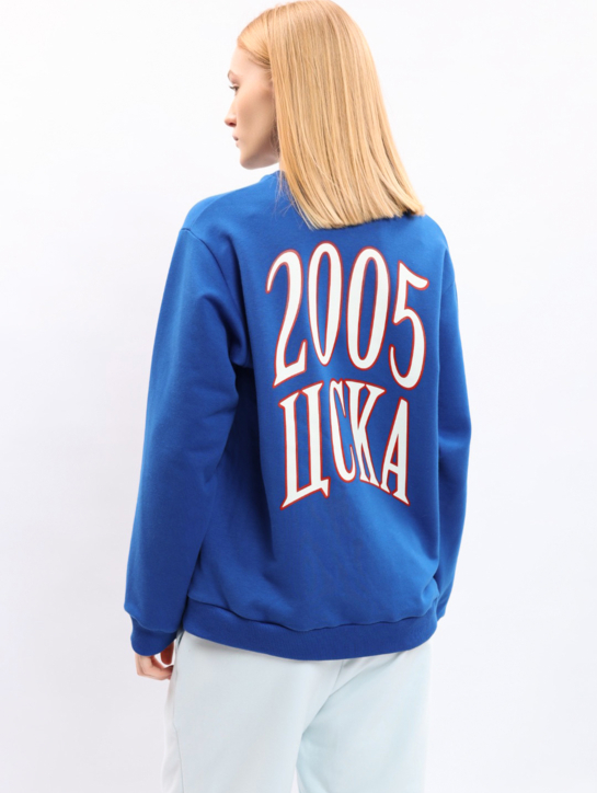 Свитшот унисекс DNK ЦСКА 2005 синий