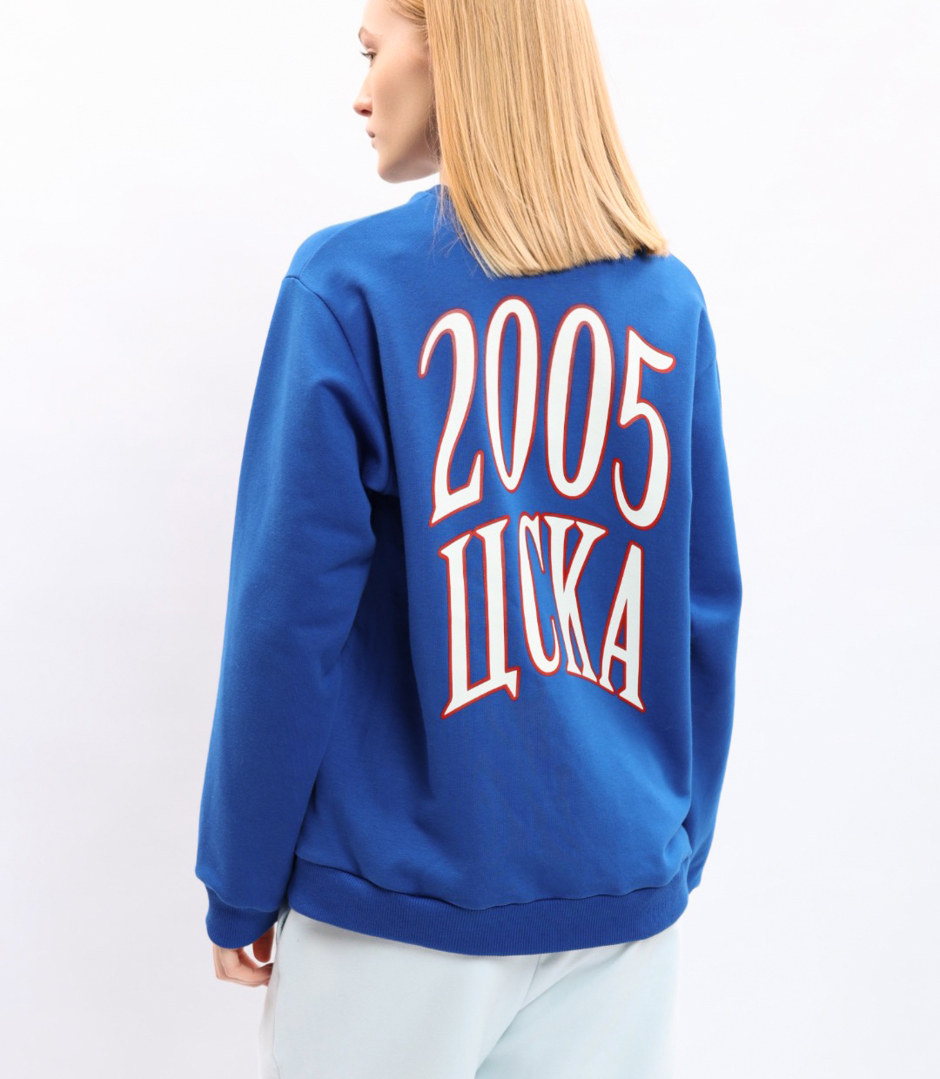 Свитшот унисекс DNK ЦСКА 2005 синий