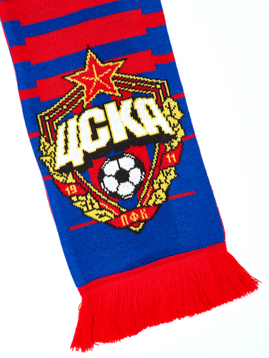 Шарф вязаный ЦСКА МОСКВА градиент