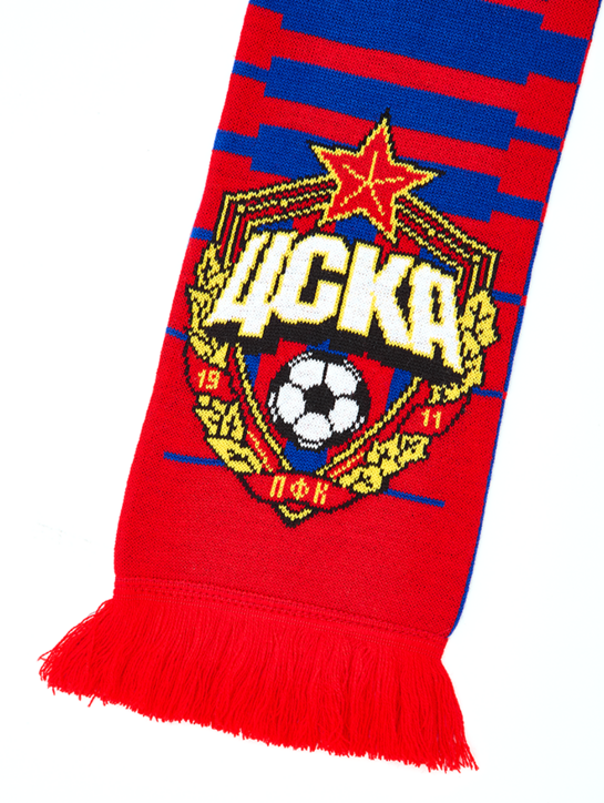 Шарф вязаный ЦСКА МОСКВА градиент