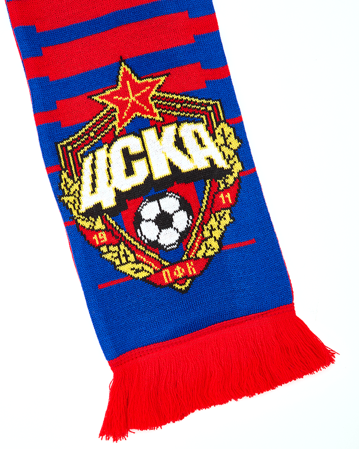Шарф вязаный ЦСКА МОСКВА градиент