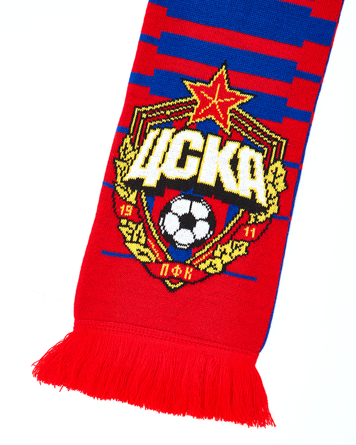 Шарф вязаный ЦСКА МОСКВА градиент