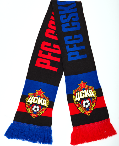 Шарф вязаный PFC CSKA
