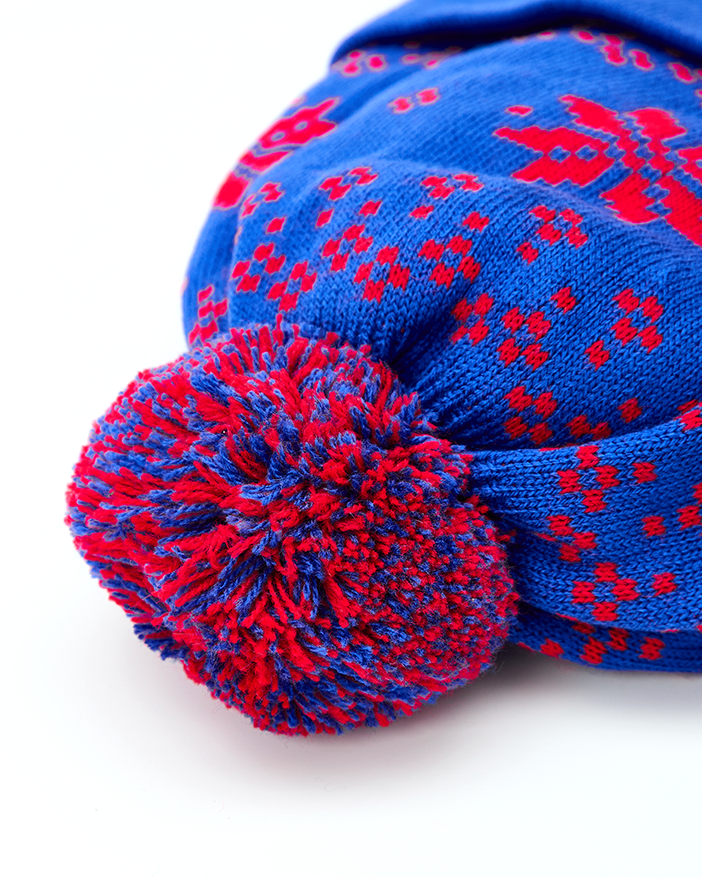 Шапка подростковая ПФК ЦСКА Снежинки