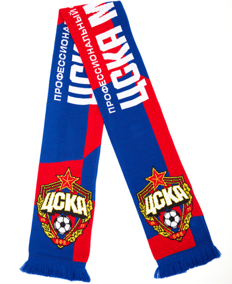 Шарф вязаный ЦСКА МОСКВА