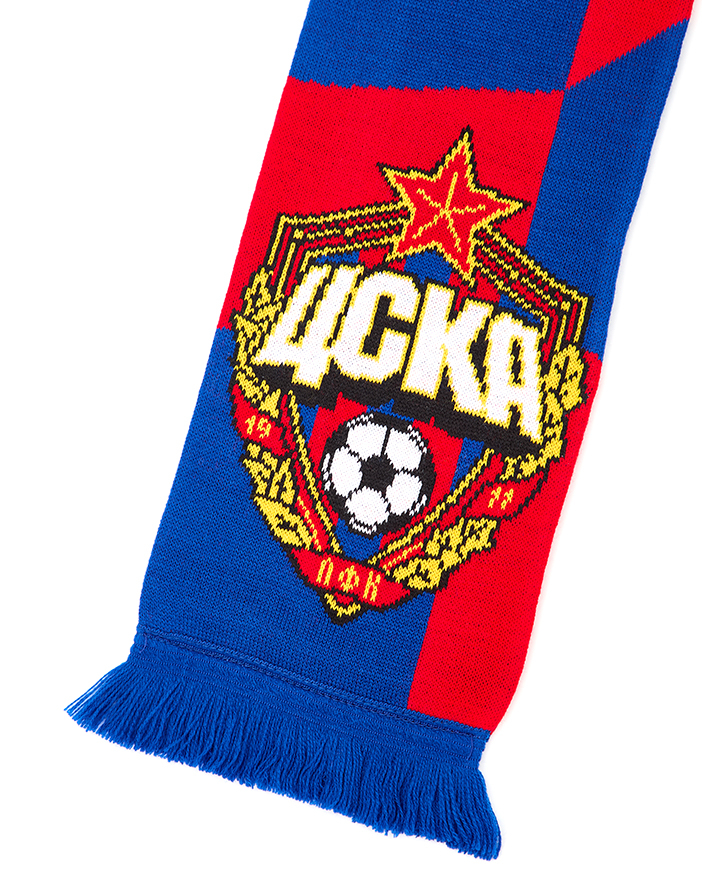Шарф вязаный ЦСКА МОСКВА