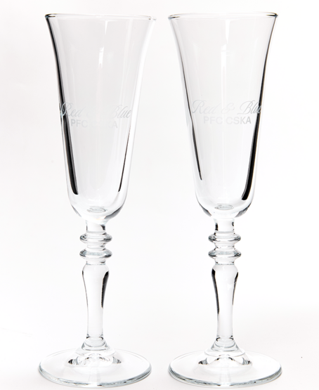 Набор бокалов для шампанского, RED BLUE