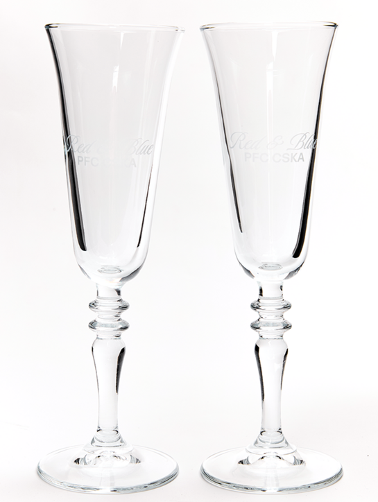 Набор бокалов для шампанского, RED BLUE