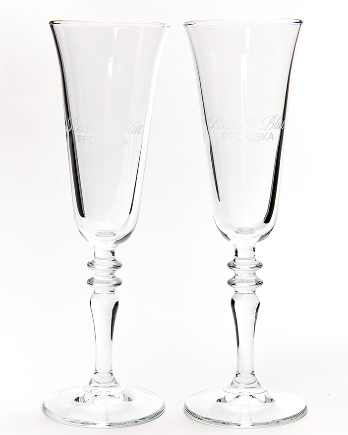 Набор бокалов для шампанского, RED BLUE