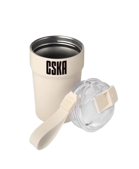 Термокружка CSKA, бежевый