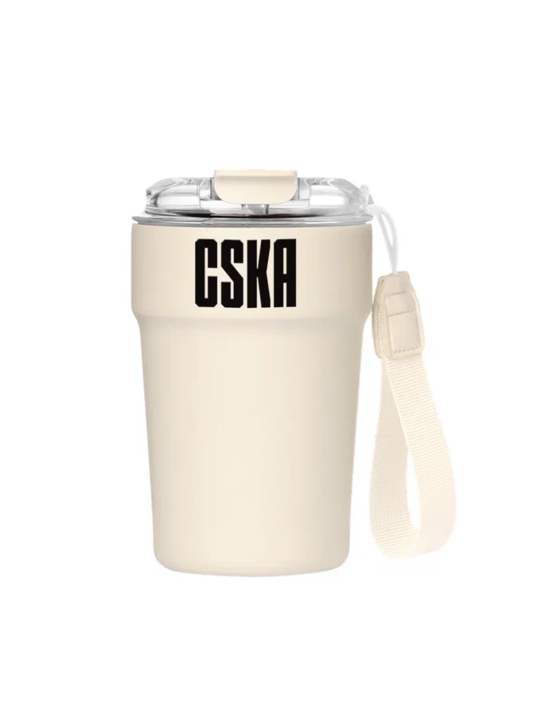 Термокружка CSKA, бежевый
