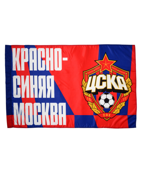 Флаг красно-синяя Москва