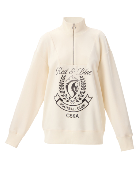 Свитшот на короткой молнии Ретро-талисман