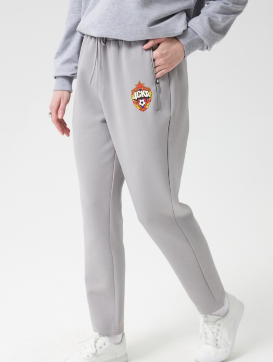Брюки спортивные Герб ЦСКА, серые