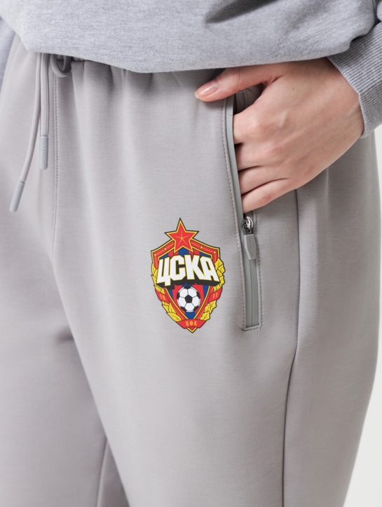 Брюки спортивные Герб ЦСКА, серые