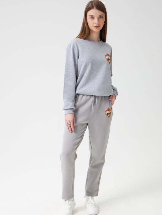 Брюки спортивные Герб ЦСКА, серые