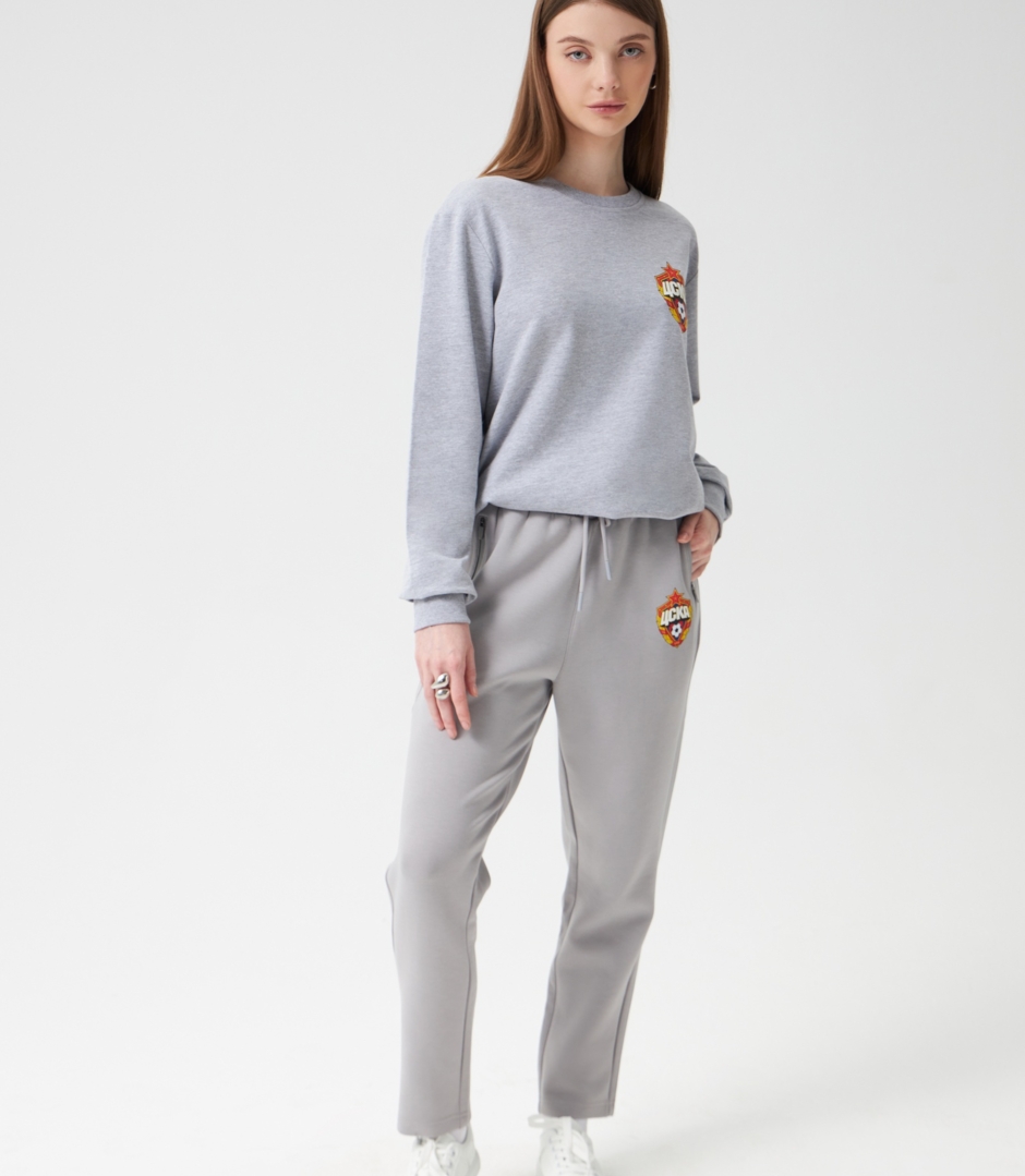 Брюки спортивные Герб ЦСКА, серые