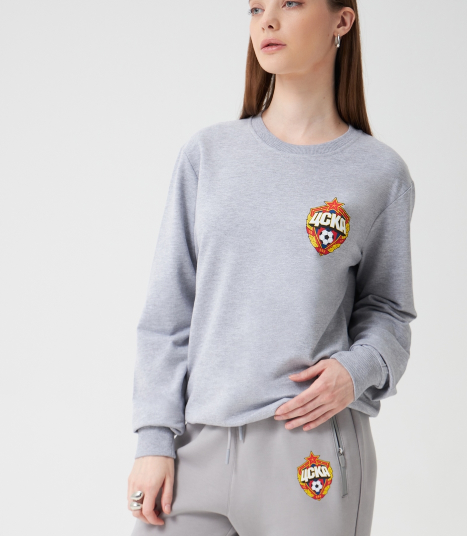 Брюки спортивные Герб ЦСКА, серые